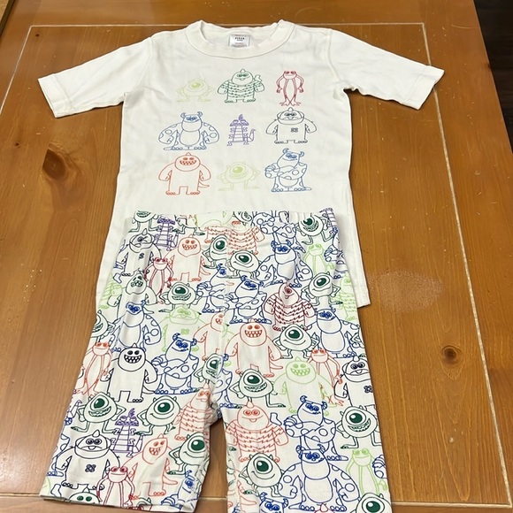 Hanna Andersson Other - Hanna Andersson Pixar Monster shorty pajama set size 140cm US 10 Unisex
